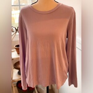 Uniqlo Dusty Pink Long Sleeve Top